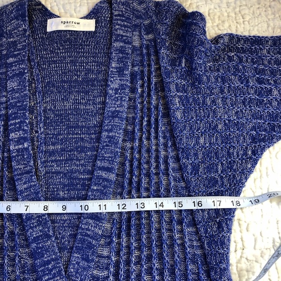 Sparrow x Anthropologie Open Front 3/4 Sleeve Lightweight Cardigan - Picture 5 of 8